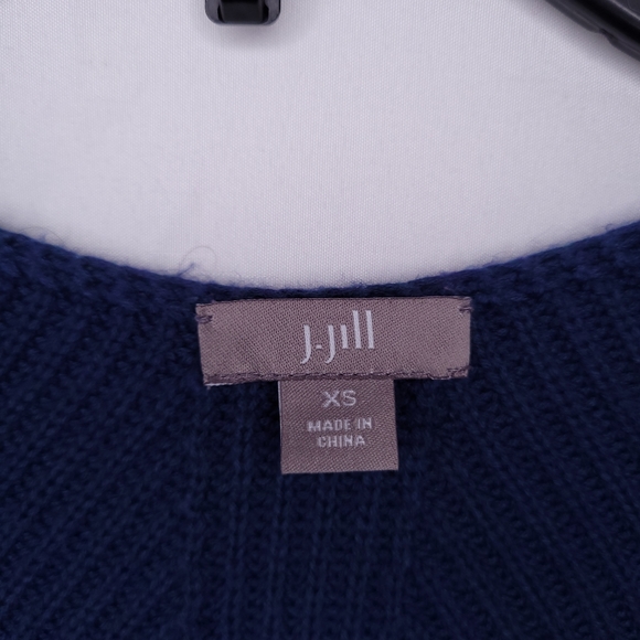 J. JILL Women's Royal Blue Ribbed Pullover Sweater XS - Picture 9 of 11